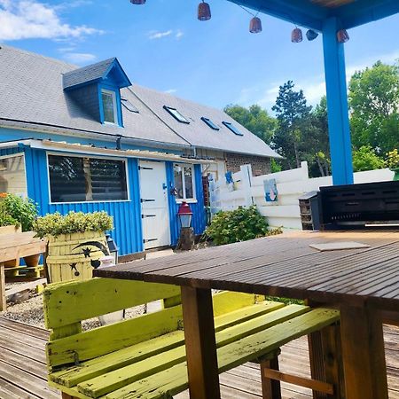 La Petite Maison En Bois Bleue Quiberville Exteriér fotografie