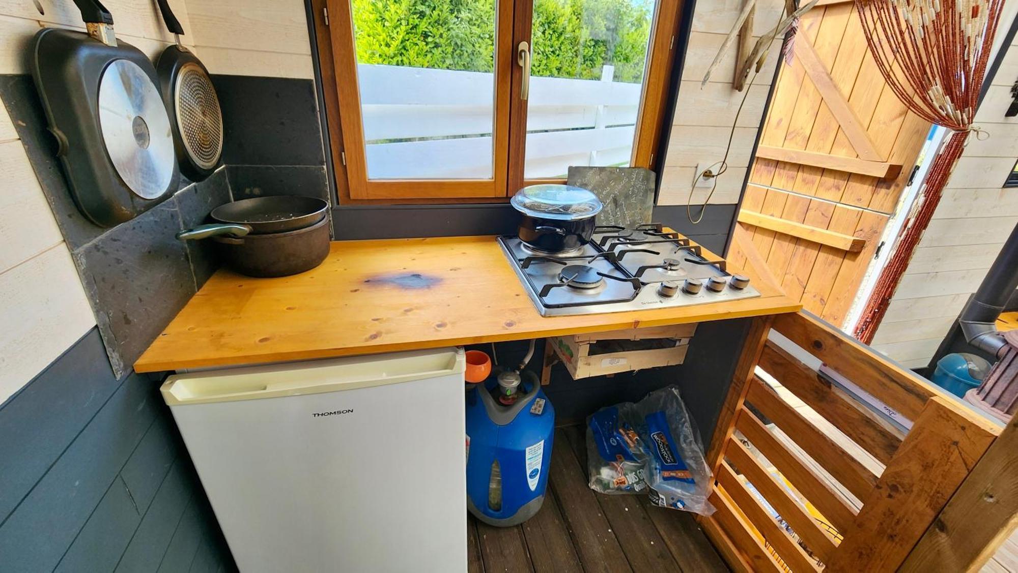 La Petite Maison En Bois Bleue Quiberville Exteriér fotografie